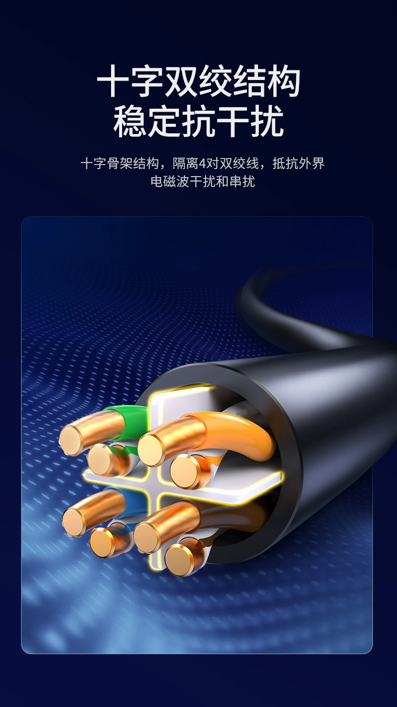 ugreen绿联-更专业更安心的数码品牌 绿联六类弯头网线,cat6千兆纯铜网线