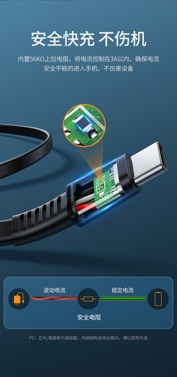 ugreen绿联-更专业更安心的数码品牌 绿联type-c数据线3a快充线