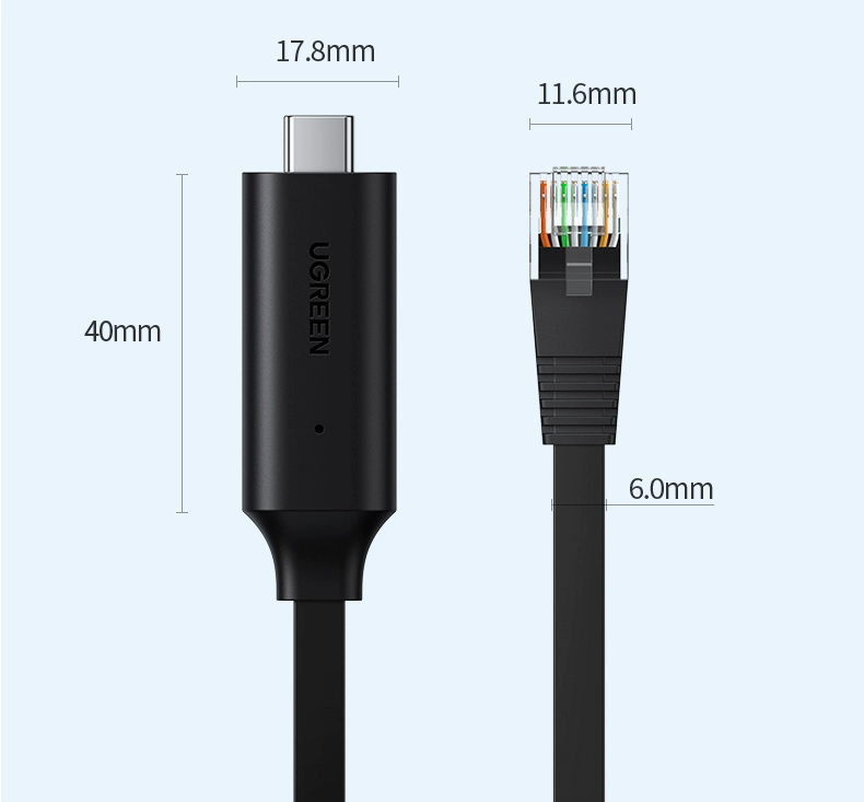 绿联type-c转rj45 console网络调试线