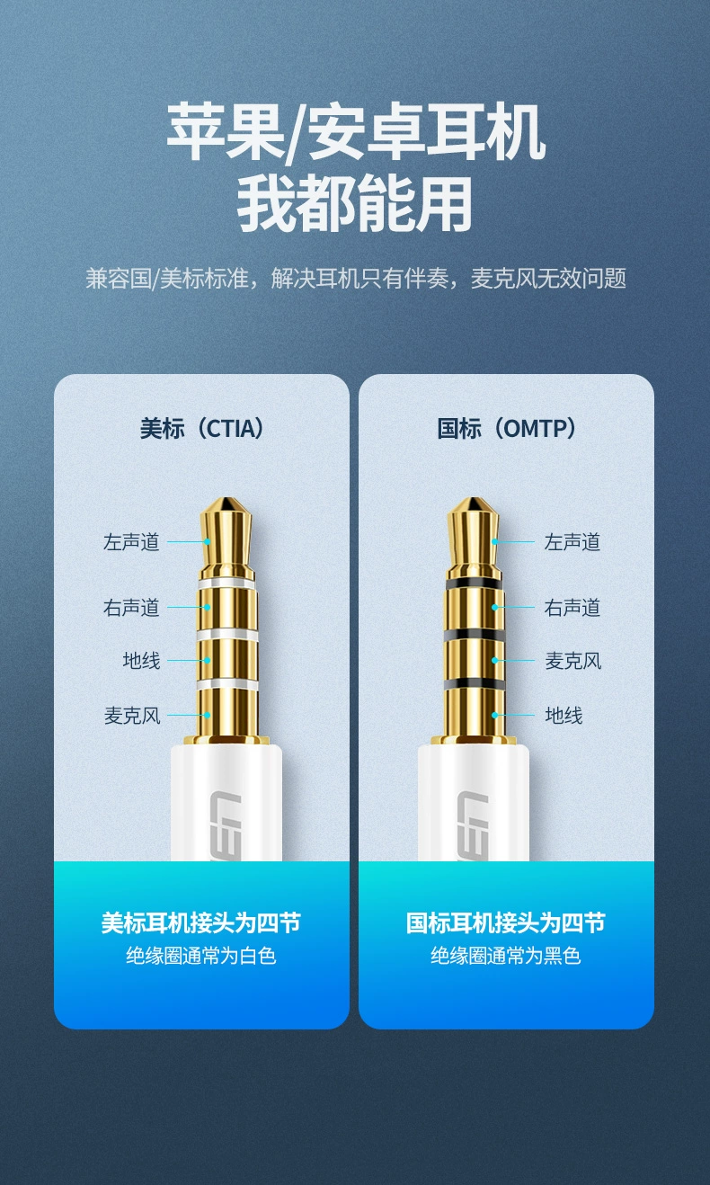 绿联电脑usb转3.5mm耳机转换器二合一
