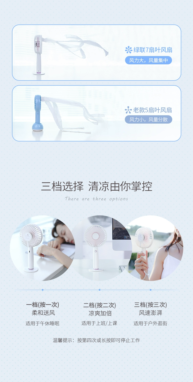 绿联创意手持风扇，女生网红小风扇