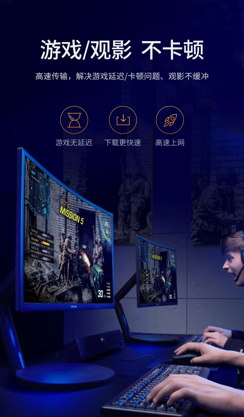 ugreen绿联-更专业更安心的数码品牌 绿联六类弯头网线,cat6千兆纯铜网线