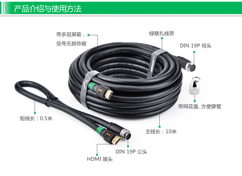 1479393205715433.jpg 绿联 hd125 hdmi线工程装修线