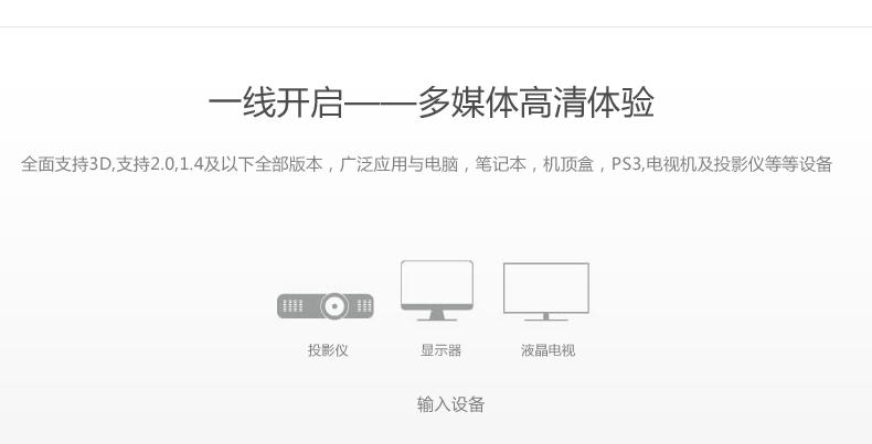 绿联 hd126 hdmi高清线4k发烧级无缝镀金3d