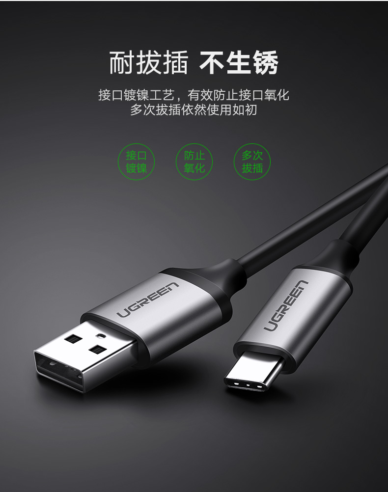 ugreen绿联-更专业更安心的数码品牌 绿联type-c转hdmi,华为mate10三星s8手机连接电视投屏线