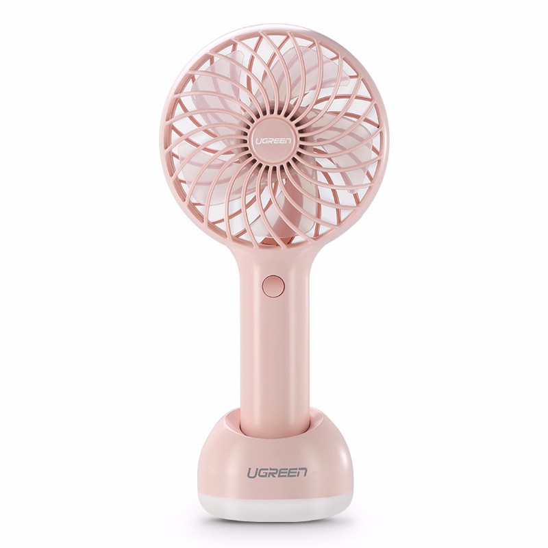 绿联手持桌面小风扇，夏天办公户外便携usb充电风扇