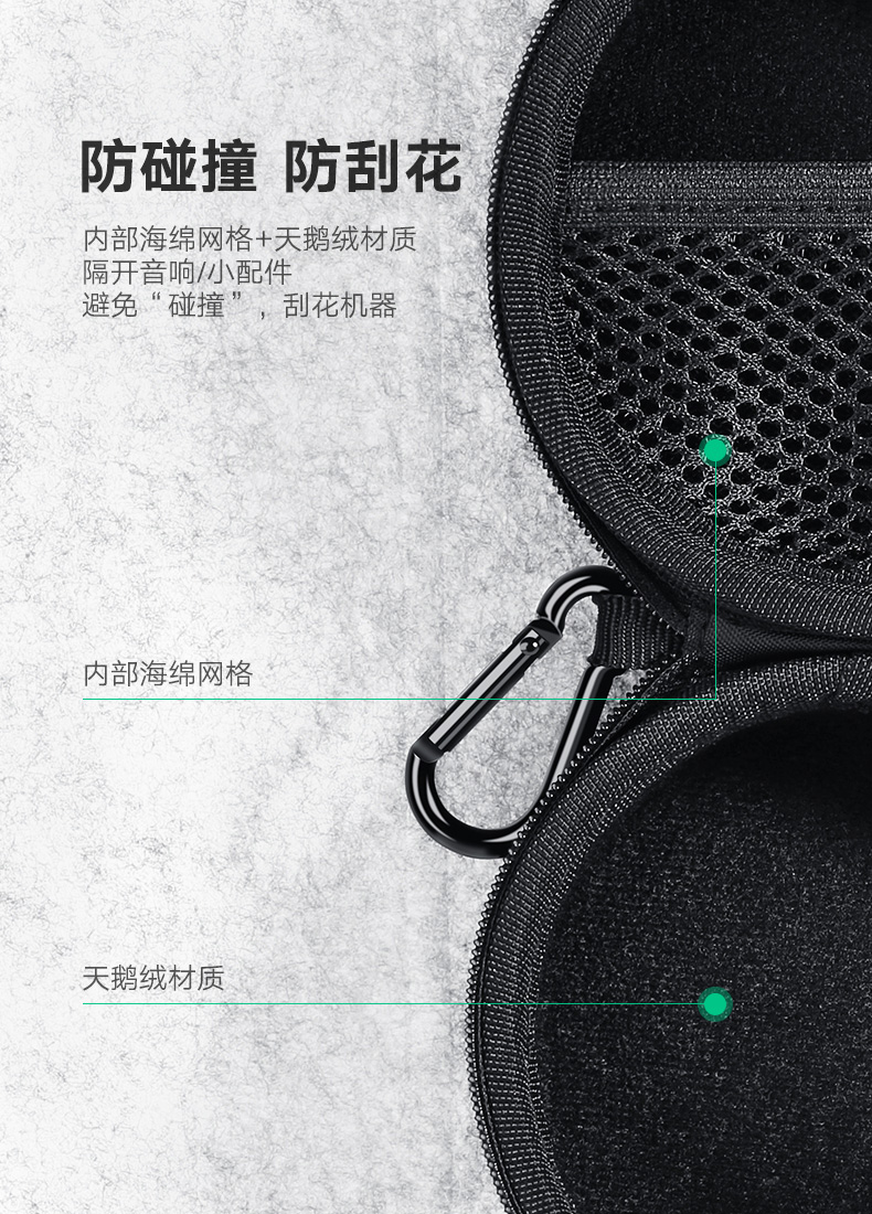 ugreen绿联-更专业更安心的数码品牌 绿联数码收纳包,echo dot音响数据线收纳包