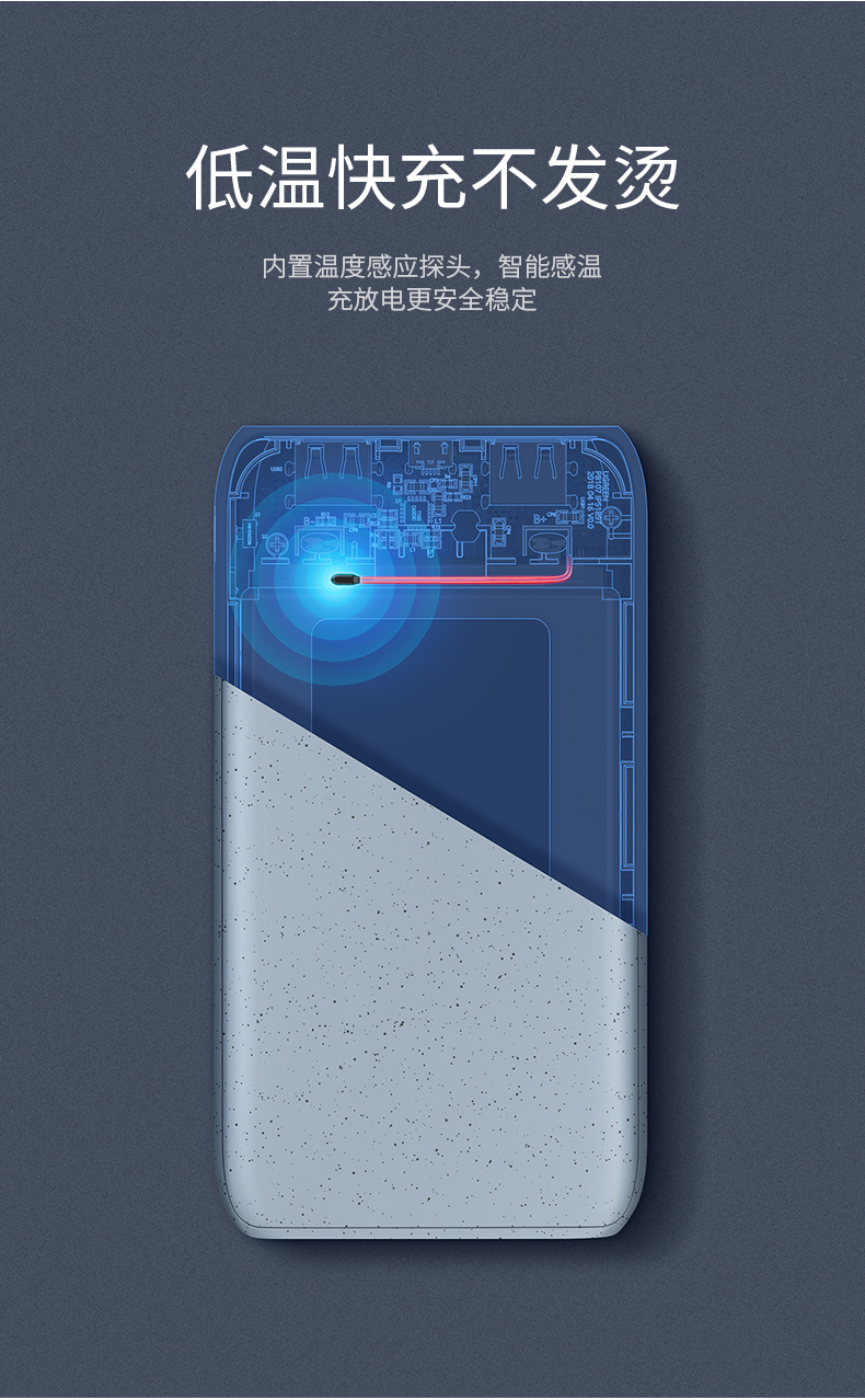 绿联鹅卵石概念款10000mah移动电源