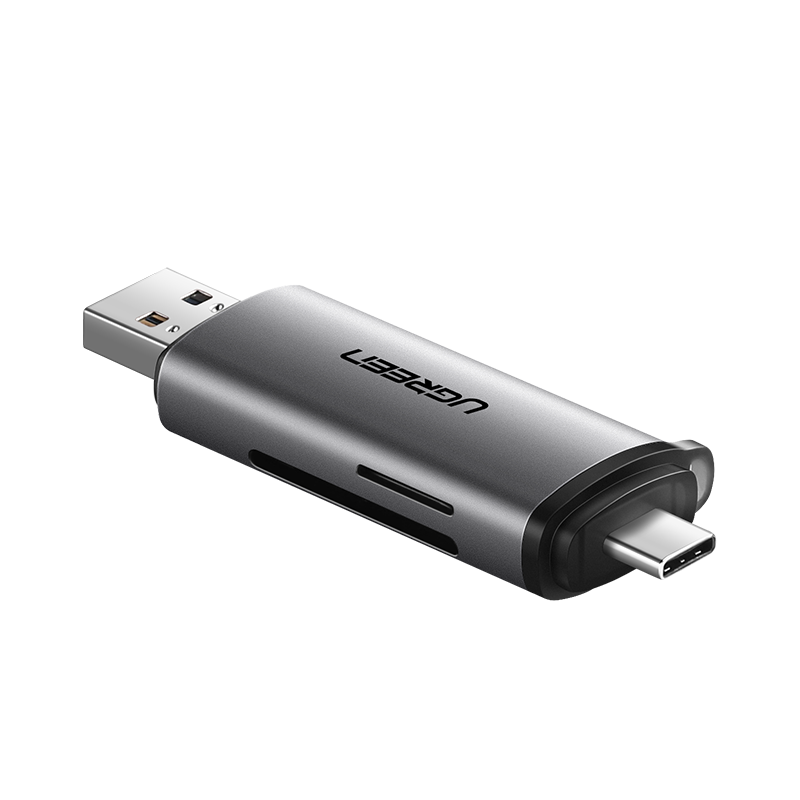 绿联手机电脑两用读卡器，相机sd卡手机tf卡同时读取