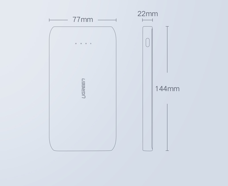 ugreen绿联-更专业更安心的数码品牌 绿联20000毫安鹅卵石移动电源