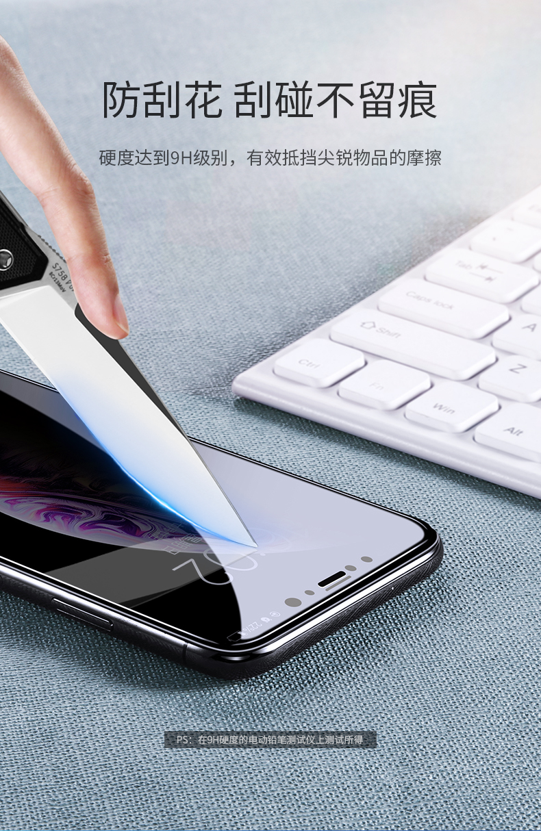 ugreen绿联-更专业更安心的数码品牌 绿联iphone x/xs/max防窥钢化膜