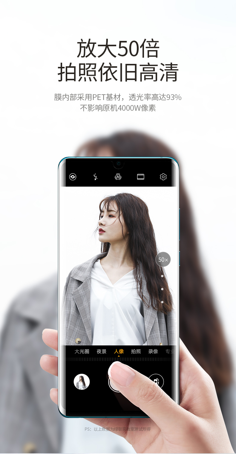 绿联华为p30镜头膜