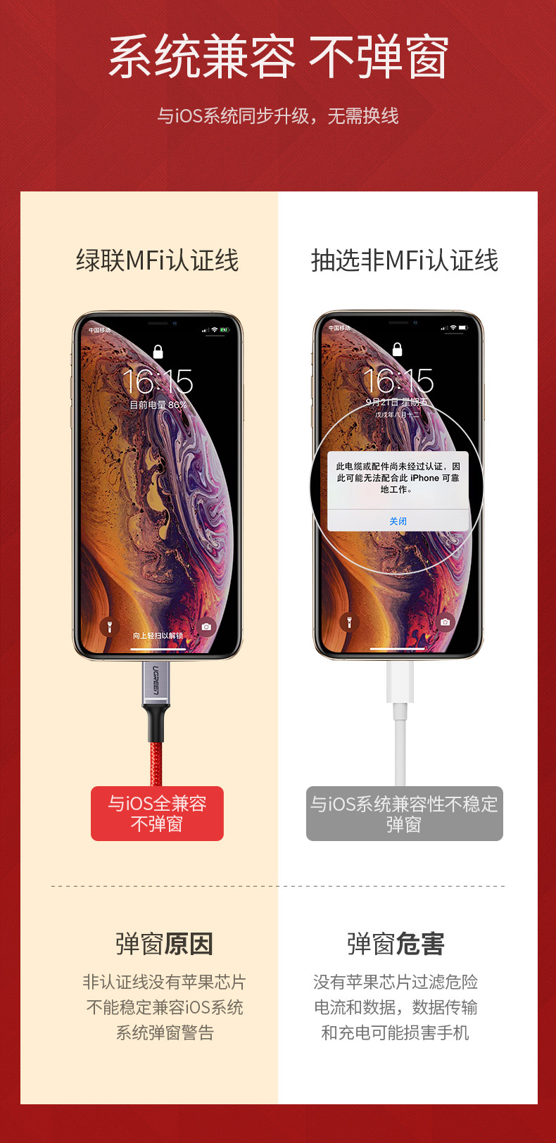 ugreen绿联-更专业更安心的数码品牌 绿联usb-c转lightning快充线编织款