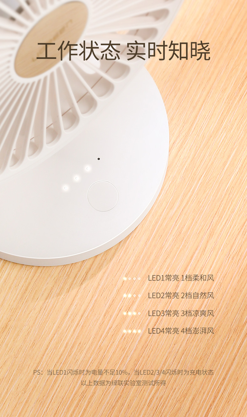 绿联usb桌面小风扇