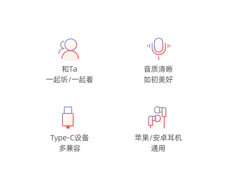 ugreen绿联-更专业更安心的数码品牌 绿联type-c耳机转接头,type-c转双3.5mm