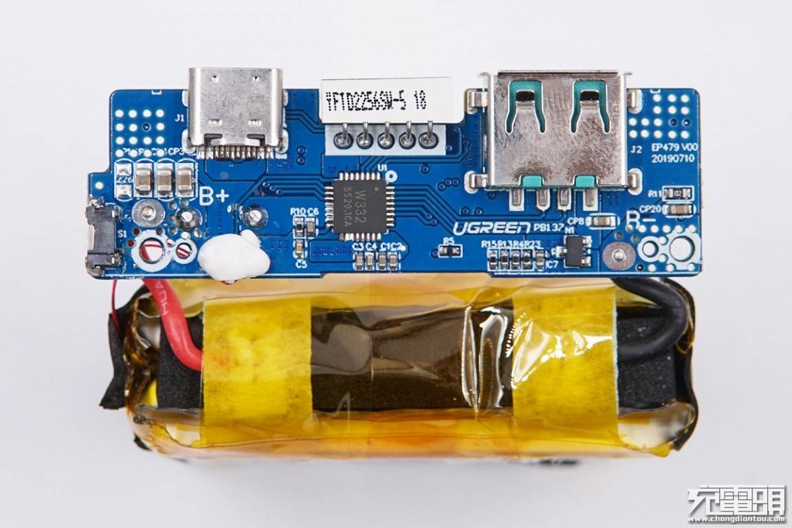 绿联10000mah双向快充移动电源拆解评测报告 绿联10000mah双向快充移动电源拆解评测报告