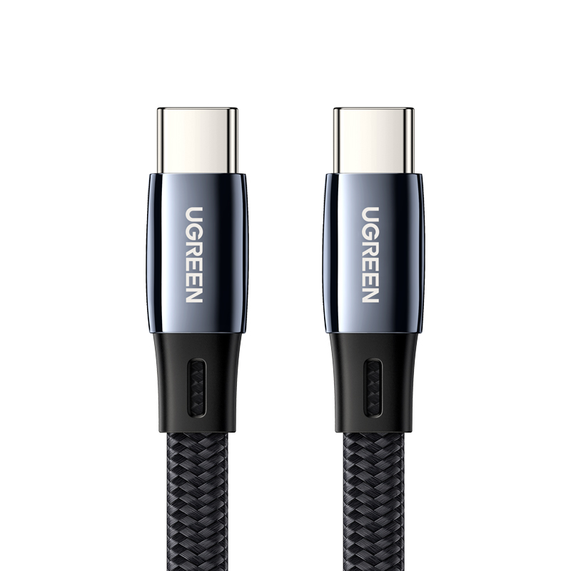 绿联type-c数据线扁线，手机电脑pd60w快充线