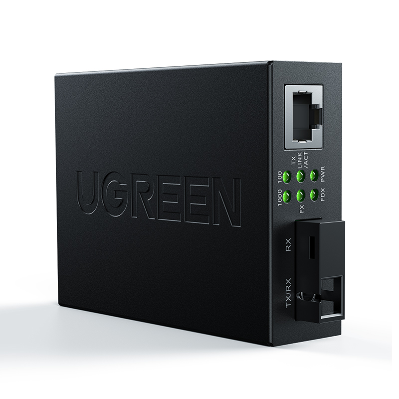 绿联光纤收发器千兆网络转换器
