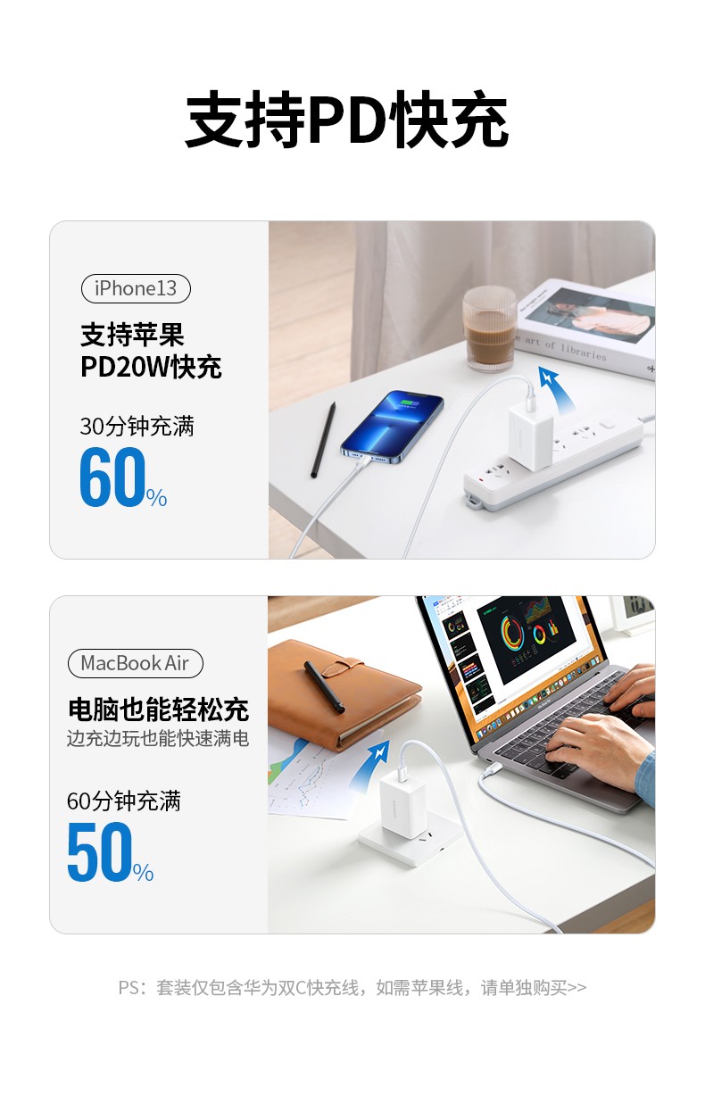 绿联40w超级快充充电器