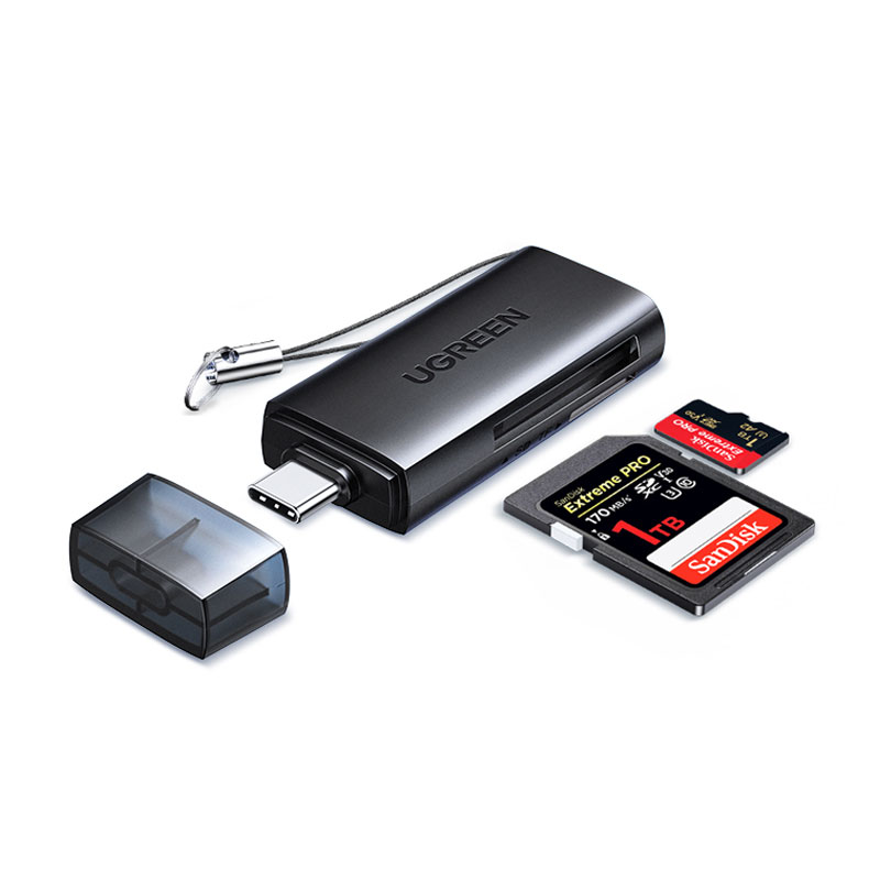 绿联type-c高速读卡器 sd/tf双卡槽 usb3.0适用多设备