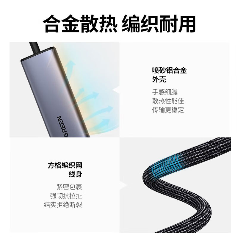 绿联四口扩展器 多口usb集线器