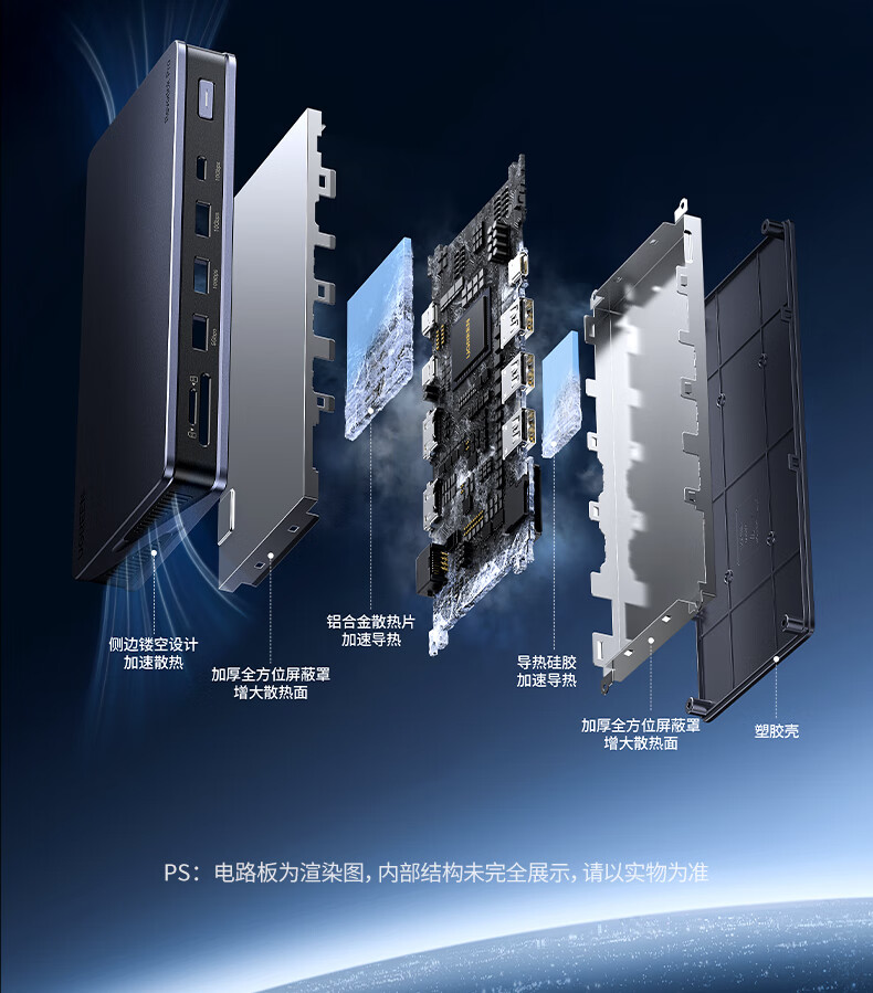 ugreen u700扩展坞适用于各种使用场景 ugreen u700扩展坞适用于家庭、办公室和移动办公等多种使用场景