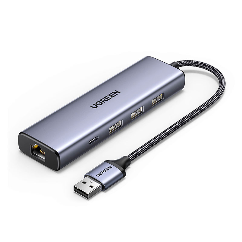 绿联usb type-a扩展坞 千兆网卡多功能拓展坞