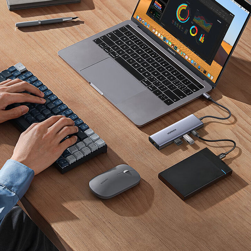 绿联usb type-c 扩展坞千兆网卡多功能拓展坞