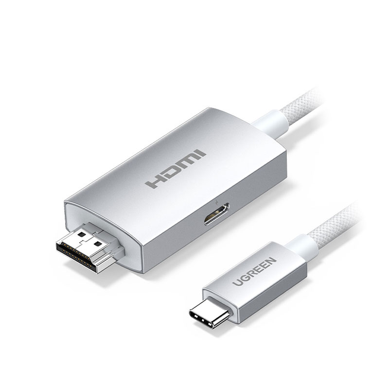 绿联type-c转hdmi转换器，4k60hz高清投屏，支持pd充电