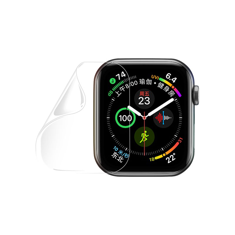 绿联苹果手表膜适用iwatch7/6/5/4/se2全屏防刮水凝膜