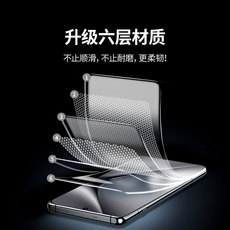 绿联适用华为pura 70pro系列曲面水凝膜
