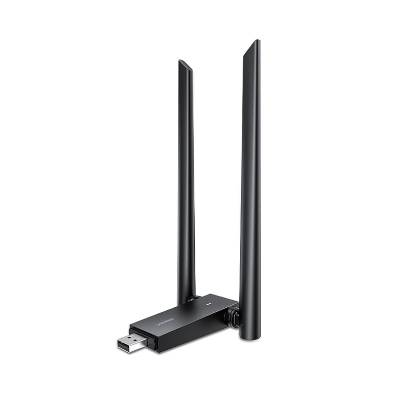 绿联usb无线网卡1300m免驱双天线wifi接收器台式电脑