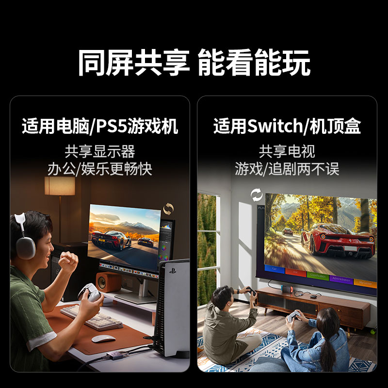 绿联hdmi2.0双向切换器