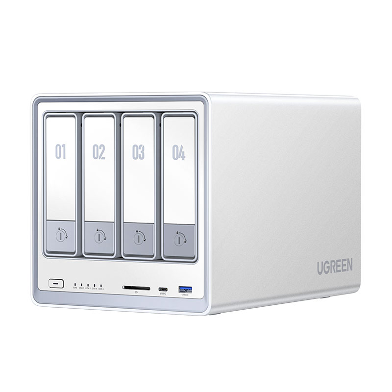 绿联网络私有云存储-dxp4800-白色版