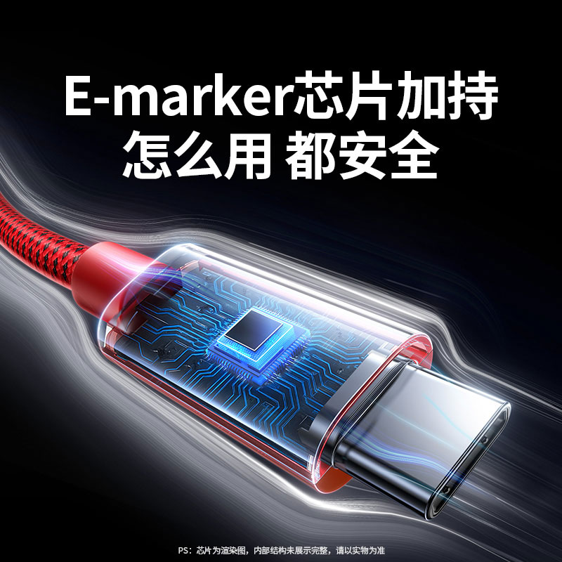 绿联q湃萌趣快充数据线pd100w-代言人同款