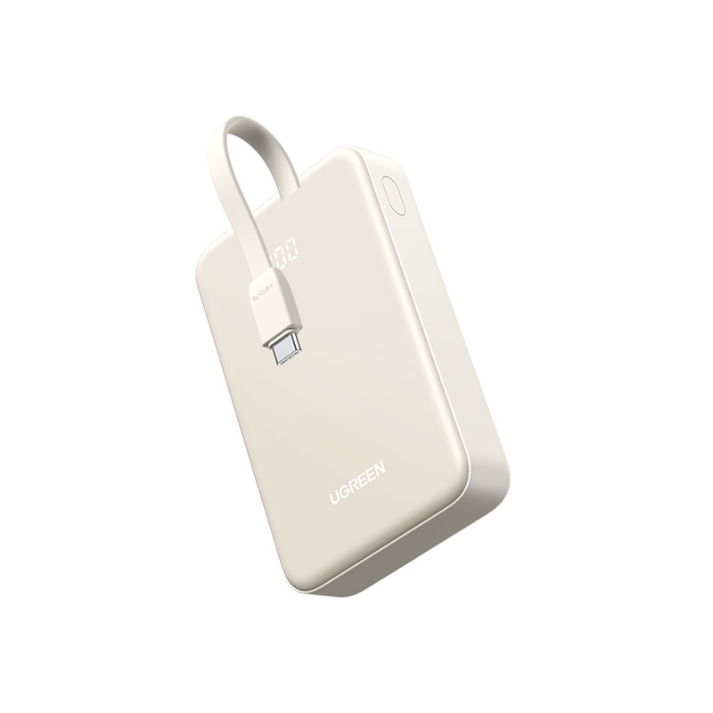 绿联自带线充电宝 20000mah电池30w快充