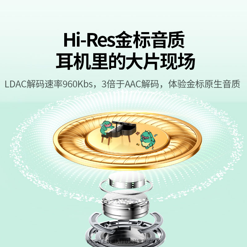 绿联t6s×小龙格林 入耳式蓝牙降噪耳机 联名款
