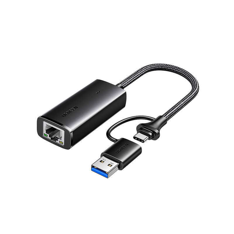 绿联usb type-c双接口转rj45千兆网卡