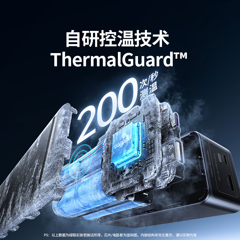 绿联 能量湃pro 100w快充移动电源 12000mah