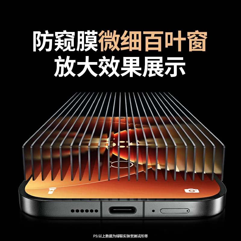 绿联小米17/17 pro防窥钢化膜 28° 侧防窥