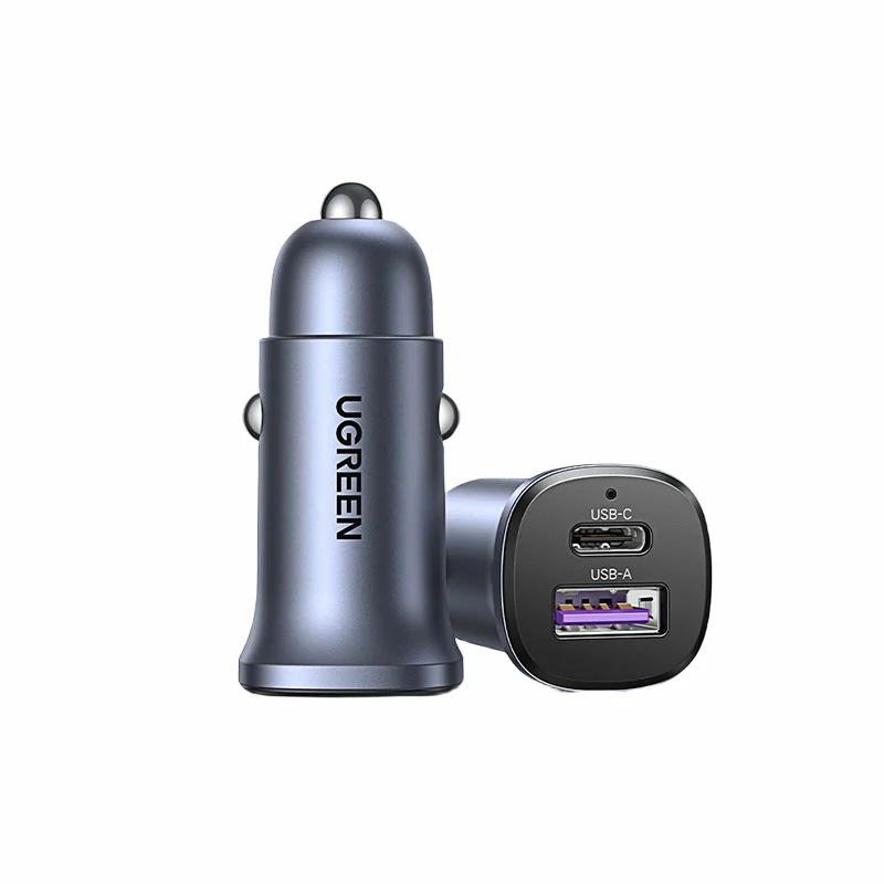 绿联车载充电器 pd30w 双口快充