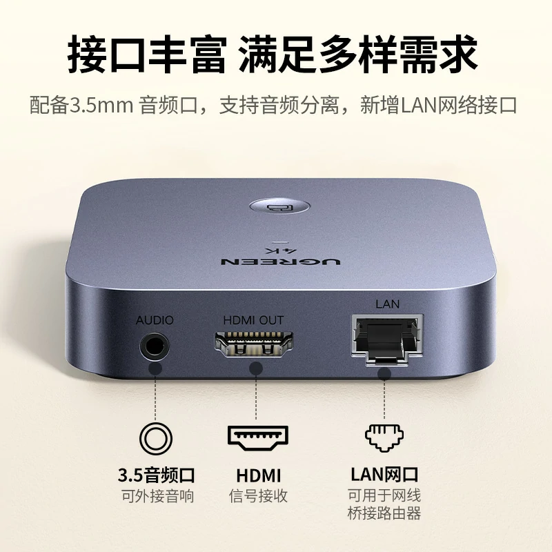 绿联4k高清 无线手机投屏器