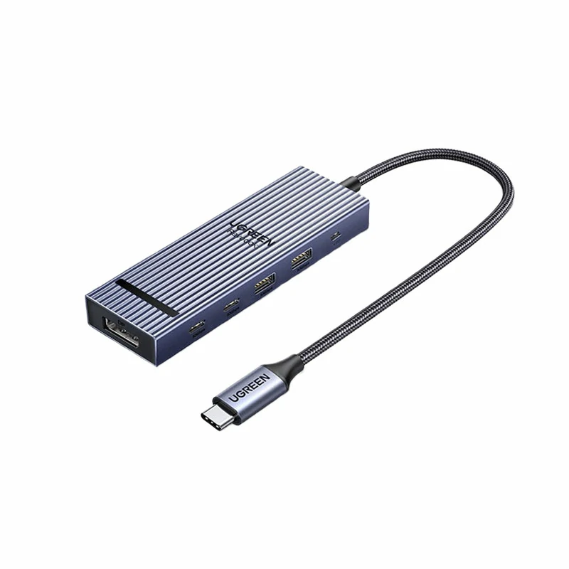 绿联type-c转dp六合一拓展坞 鳍纹款