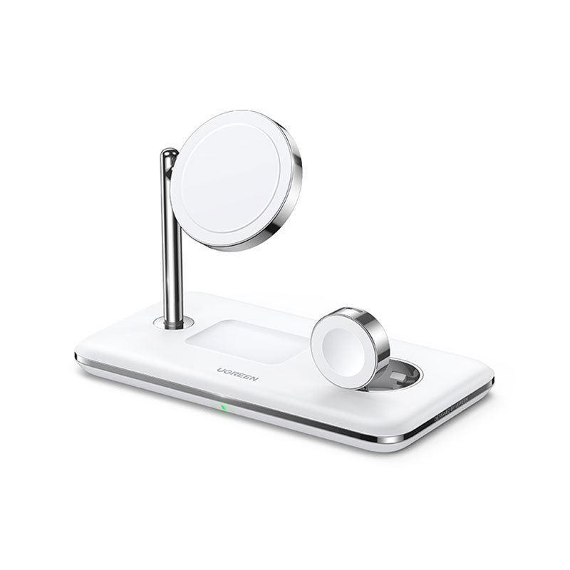 绿联三合一无线充电器 磁吸快充支架15w