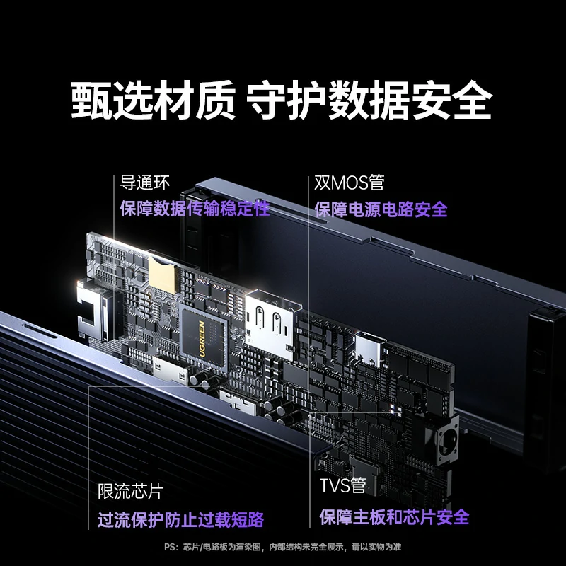 绿联type-c十合一接口多功能扩展坞