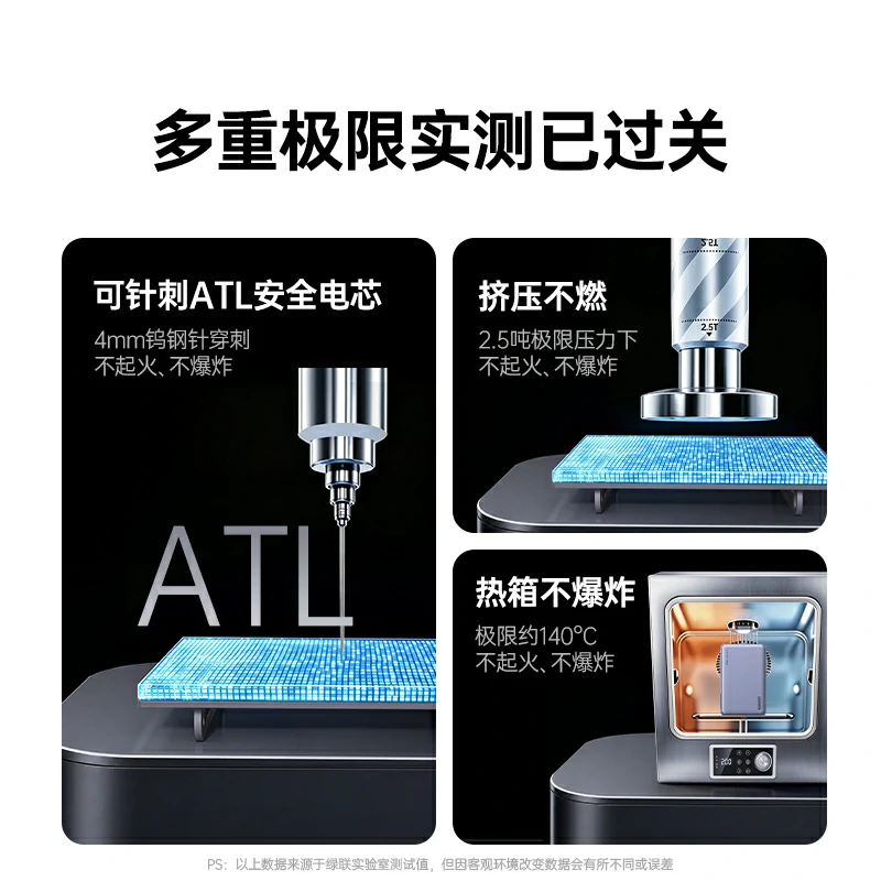 绿联p6 45w自带线快充移动电源