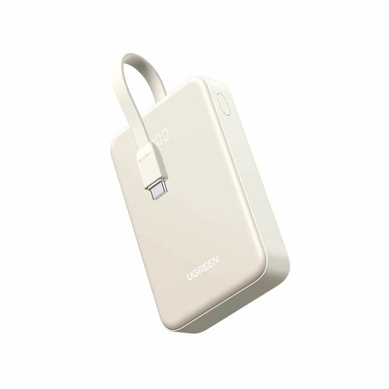 绿联自带线快充移动电源 20000mah