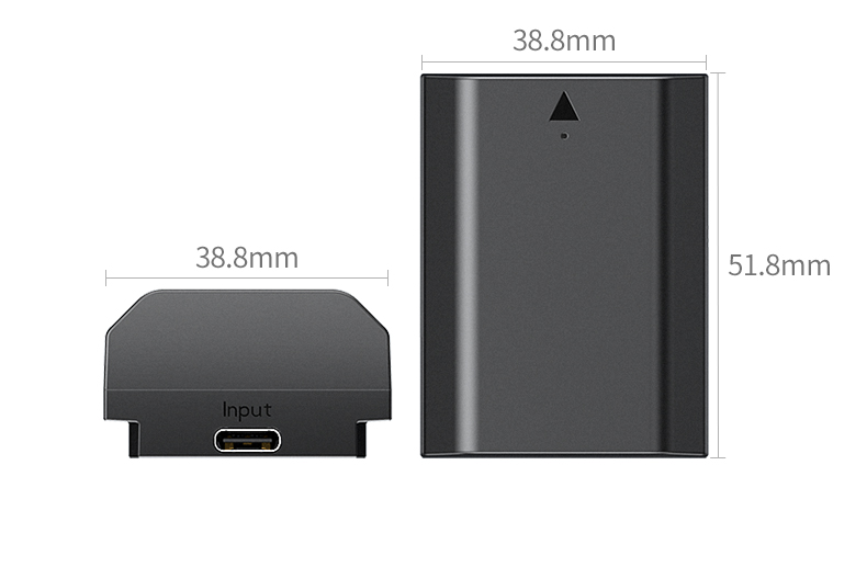 绿联相机电池包装展示，彩盒精致防护到位