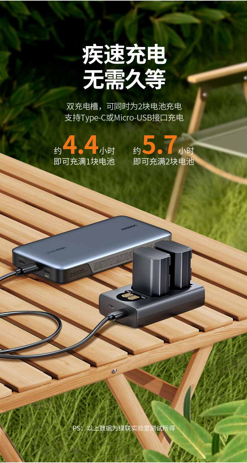 ugreen绿联-更专业更安心的数码品牌 循环充电寿命长,环保耐用不易老化