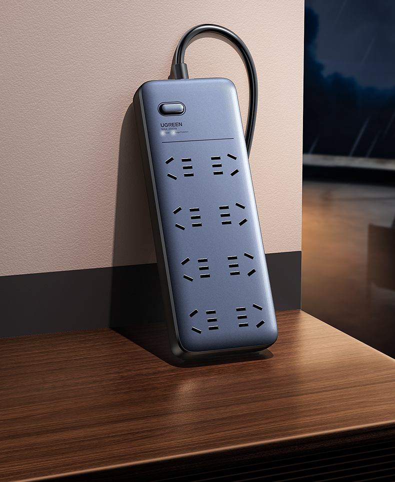 绿联cd301 8位新国标插孔 多设备同时供电 绿联cd301 8位新国标插孔 多设备同时供电